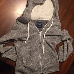 Cozy Gray Zip Up Jacket